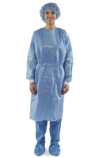 Poly-Coated Polypropylene Chemotherapy Isolation Gown